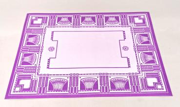 Platzdeckchen Art déco lila