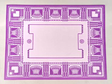 Platzdeckchen Art déco lila