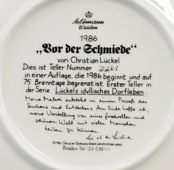 Sammelteller "Lückels idyllisches Dorfleben"