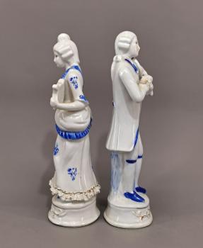 Paar Nippesfiguren Musikanten Rokokopaar