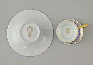 Sammeltasse Vitrinentasse Mokkatasse Eisenberg blau
