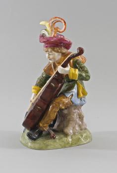 Bettelmusikant mit Bass