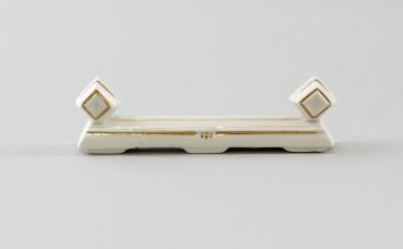 Messerbänkchen weiss / gold