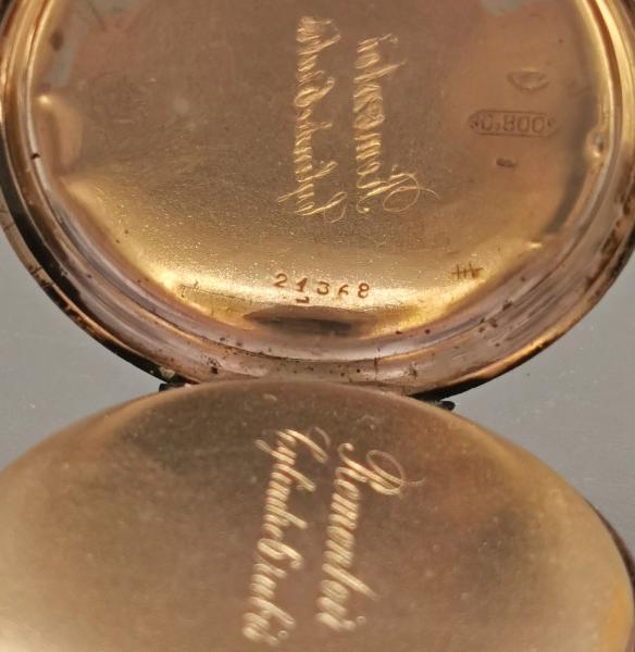 Silberne Herren-Taschenuhr um 1890 (Glas defekt)