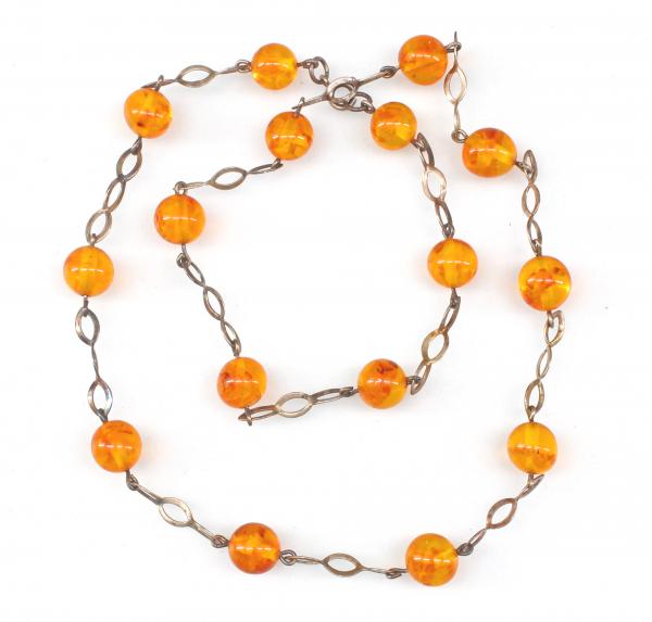 Bernstein-Silber-Kette