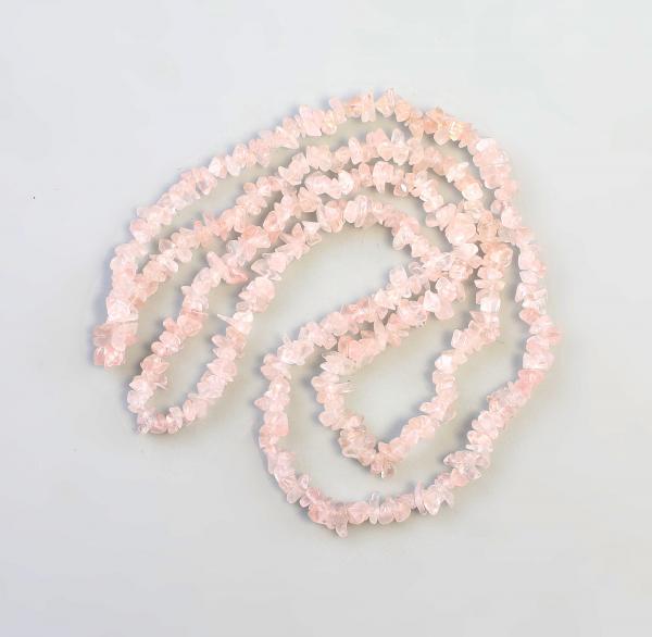 Lange Rosenquarz Kette
