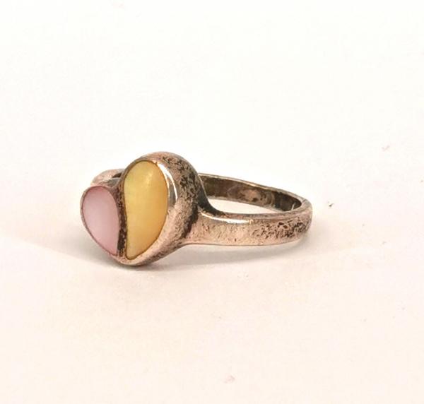 Herz- Ring Perlmutt