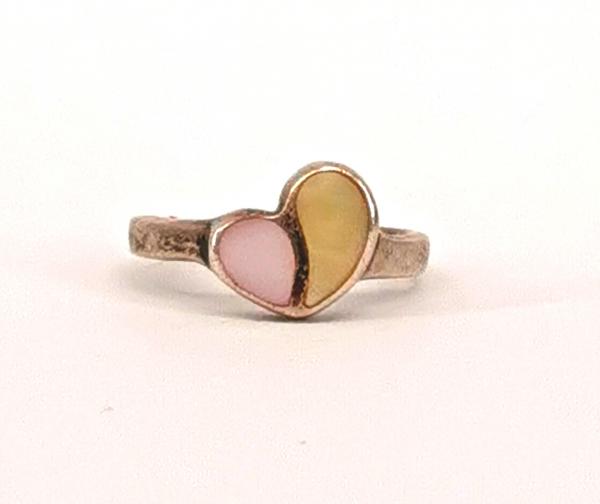 Herz- Ring Perlmutt
