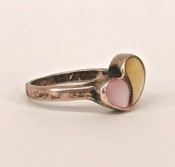 Herz- Ring Perlmutt