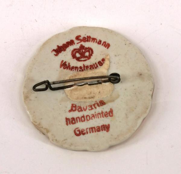 Porzellan Brosche Seltmann Vohenstrauss