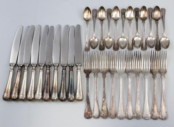 Speisebesteck teils Silber