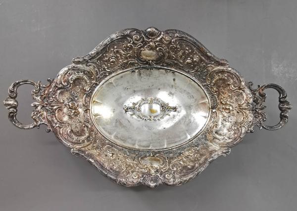 Versilberte Barockschale WMF