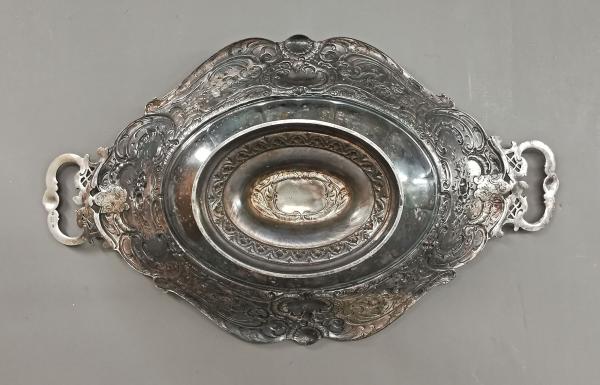 Versilberte Barockschale WMF