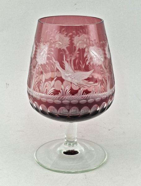 Großer Cognac Schwenker Jagdliches Motiv