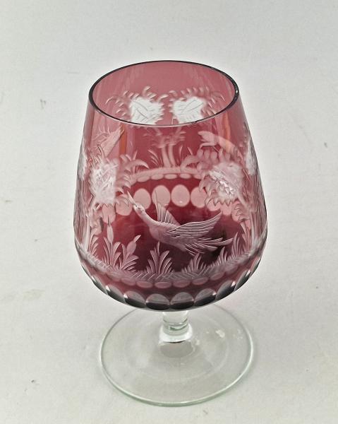 Großer Cognac Schwenker Jagdliches Motiv