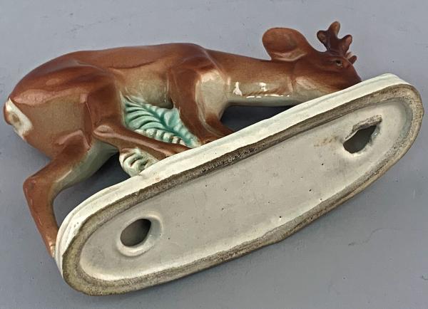 Porzellan Figur Rehbock Thüringen grasend