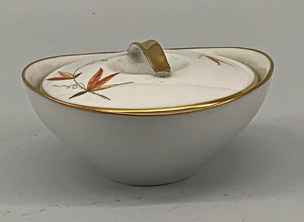 Dose Henneberger Porzellan Ilmenau Thüringen 50/60er Jahre Design