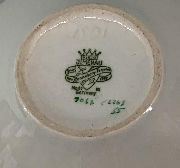 Dose Henneberger Porzellan Ilmenau Thüringen 50/60er Jahre Design