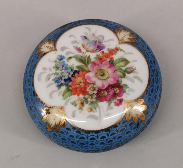 Dose Blumen Art déco