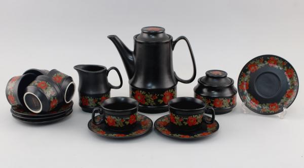 Kaffee-Service rote Blume