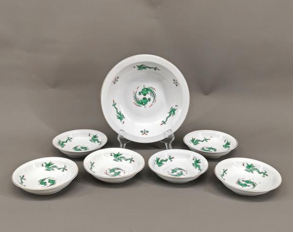 Dessertgarnitur Grüner Drache Kaestner
