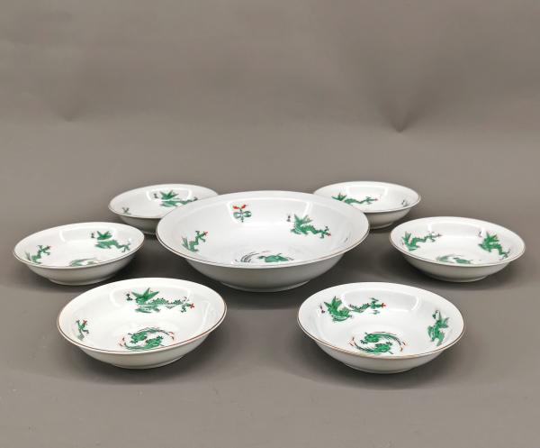 Dessertgarnitur Grüner Drache Kaestner