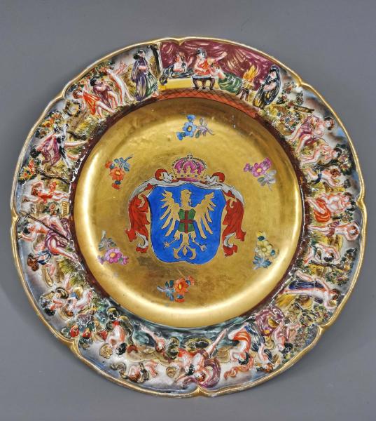 Wappenteller Capodimonte