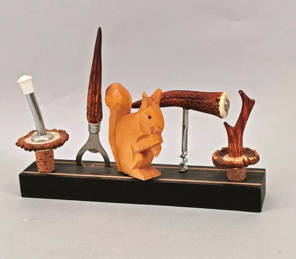 Jagdliche Bar-Garnitur Eichhörnchen