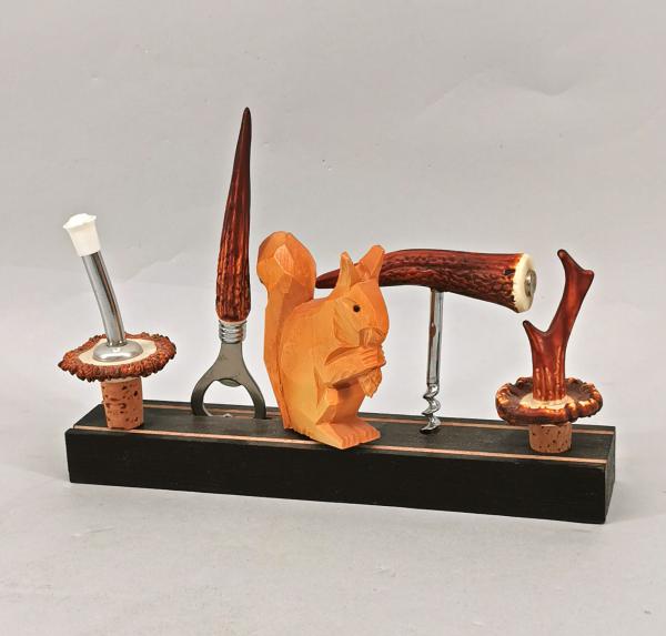 Jagdliche Bar-Garnitur Eichhörnchen