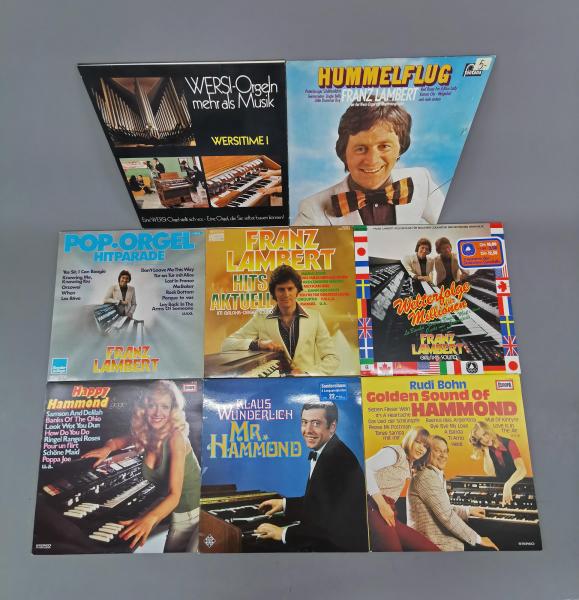 Konvolut Schallplatten Pop Orgel Hammond Wersi