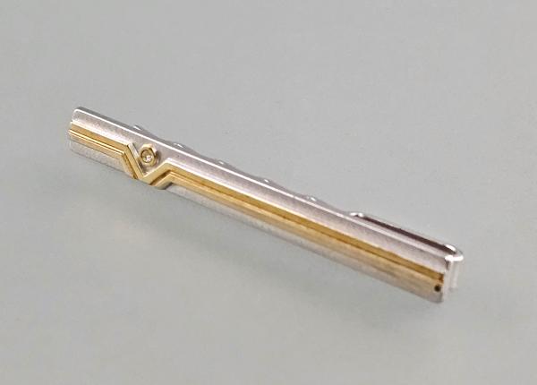 Silberne Krawattenklammer L 5,5 cm