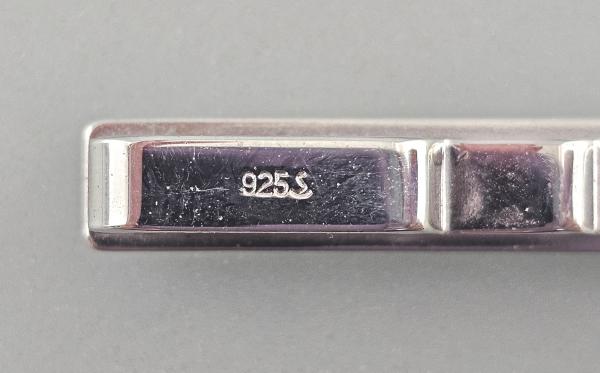 Silberne Krawattenklammer L 5,5 cm