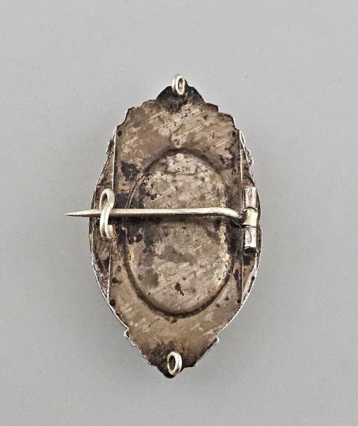 Brosche Biedermeier 4 x 2,2, cm