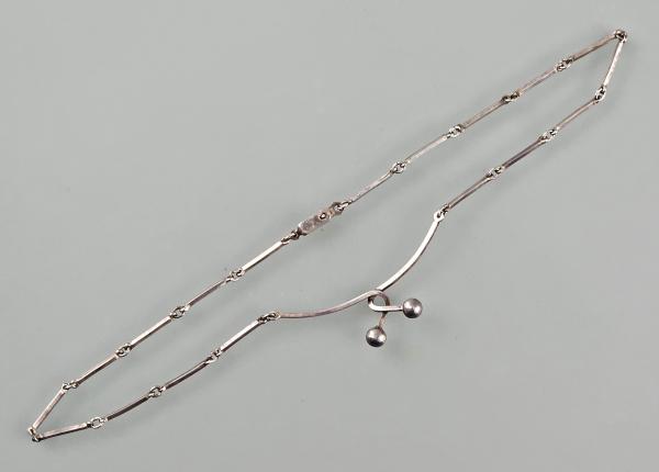 Silbernes Collier L 34 cm