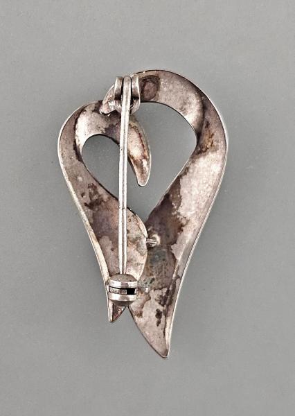 Florale Brosche 3,5 x 2 cm