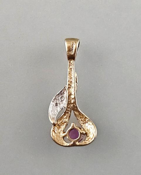 Goldener Brillant-Topas Anhänger