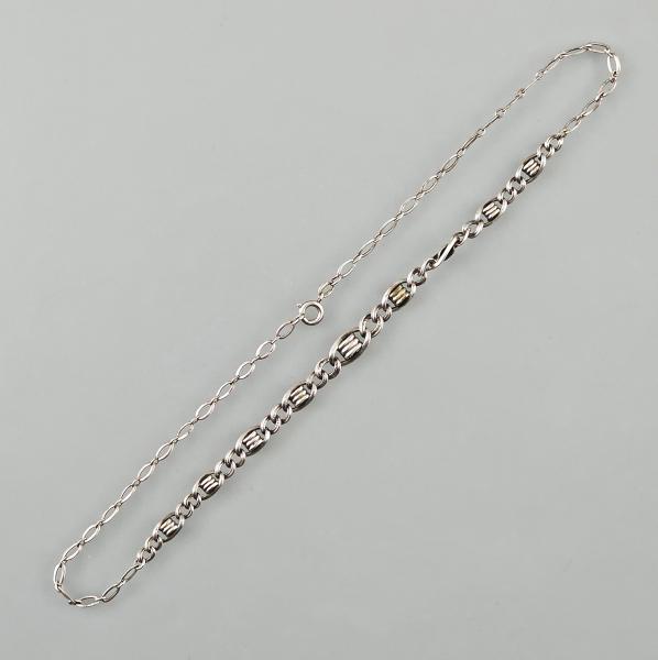 Silberne Kette L 44 cm