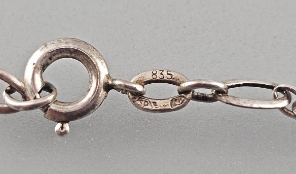Silberne Kette L 44 cm