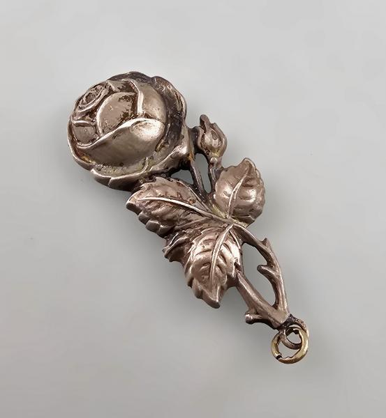 Silberner Anhänger Rose