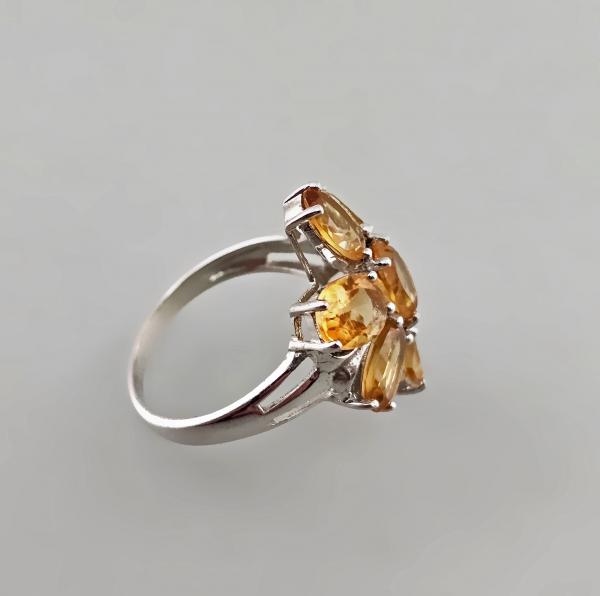Citrin-Ring Blüte