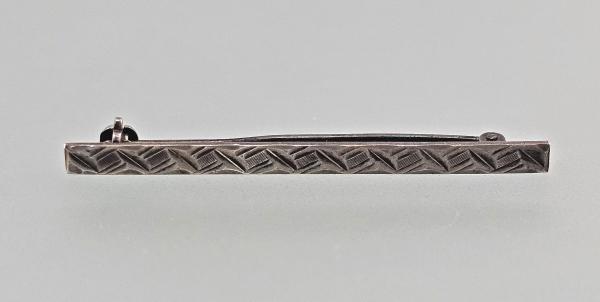 Silberne Stab-Brosche L 5 cm
