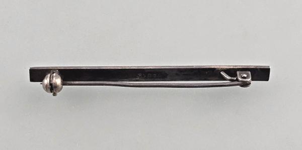 Silberne Stab-Brosche L 5 cm
