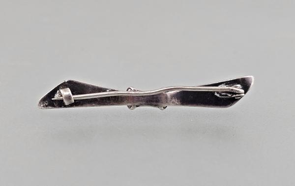 Silberne Brosche L 4,7 cm