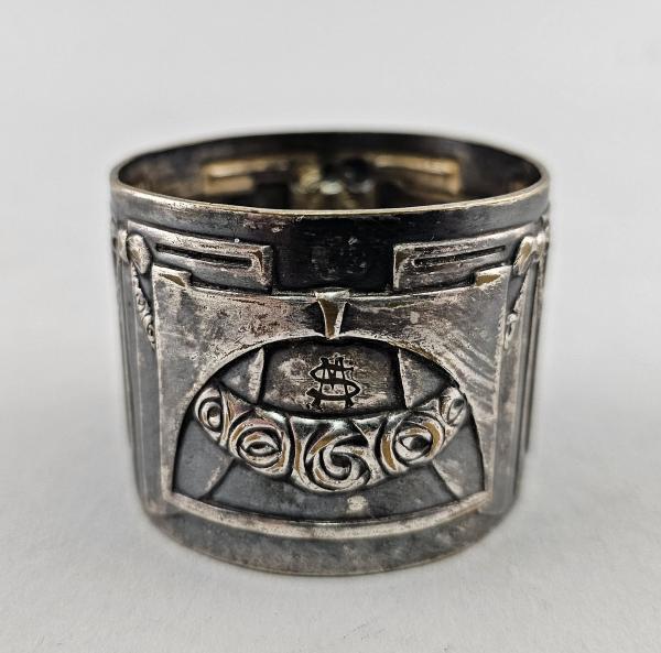 Versilberter Serviettenring Jugendstil
