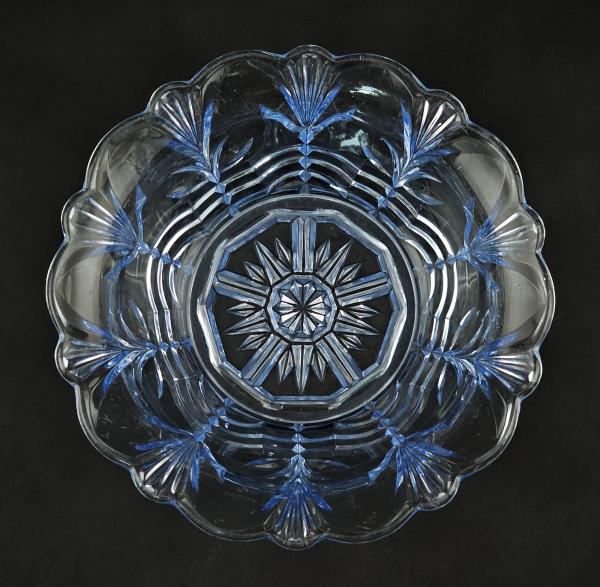 Dessert-Schale / Schüssel Art déco hellviolettes Glas 21,5x8cm