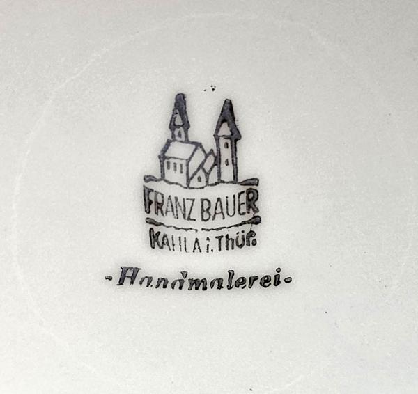 Paar Baluster-Vasen Handmalerei