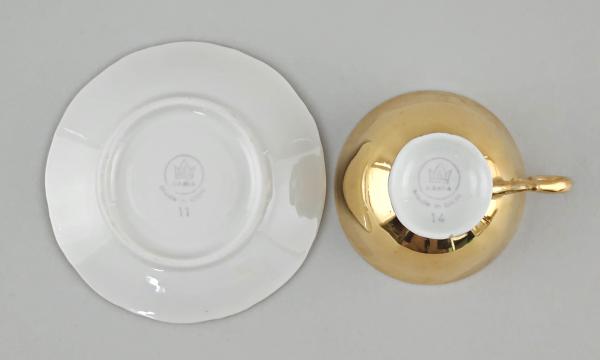 Mokkatasse Goldauflage