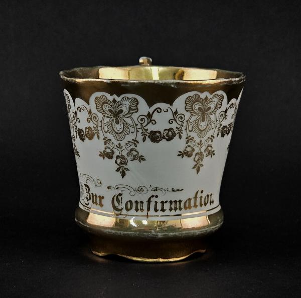 Tasse "Zur Confirmation" Jugendstil