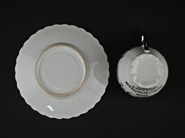 Silberhochzeitstasse "Dem Silberbräutigam"