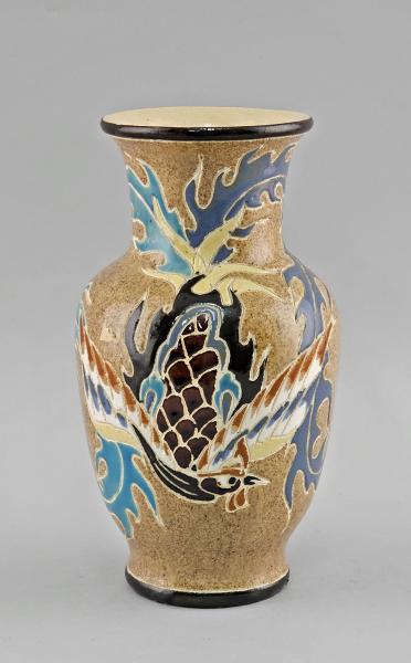 Vase Emailmalerei